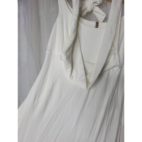 Three Dots dress womens size medium white rayon spandex A line Made In USA - Picture 3 of 6